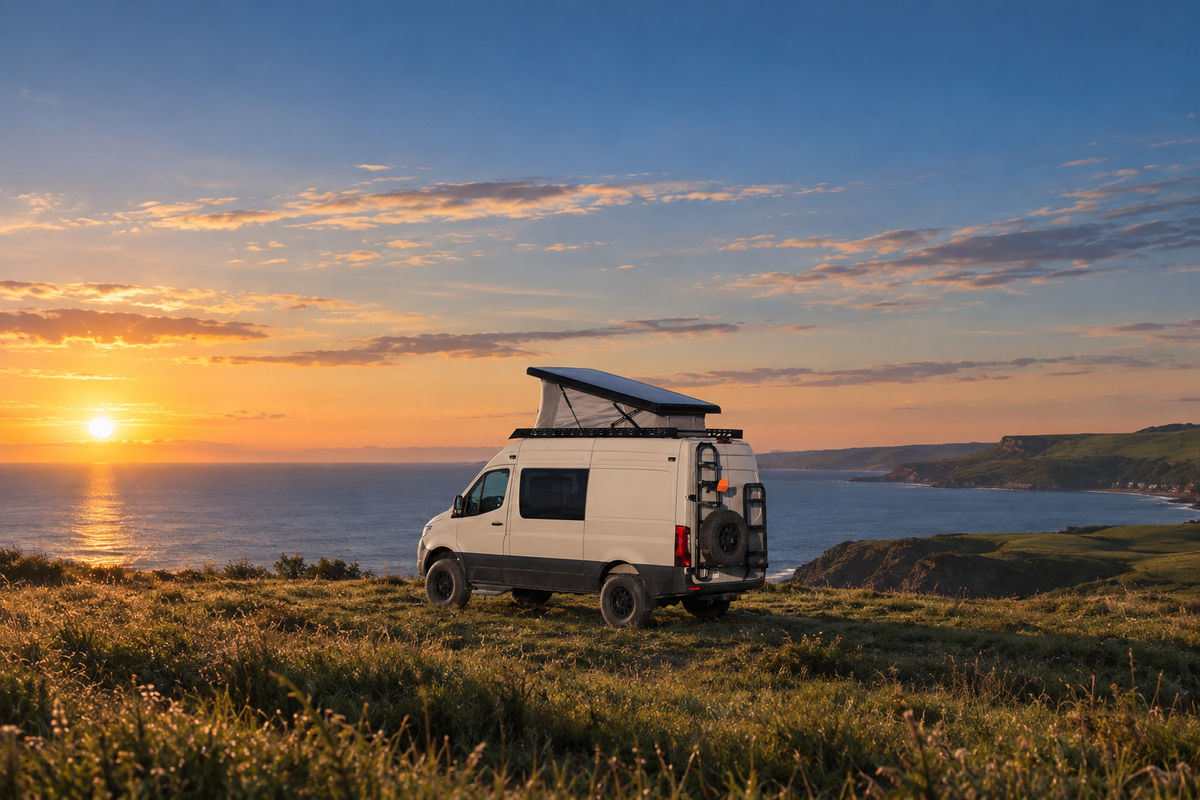 Sprinter Carbon Fiber Roof-Top Tent System