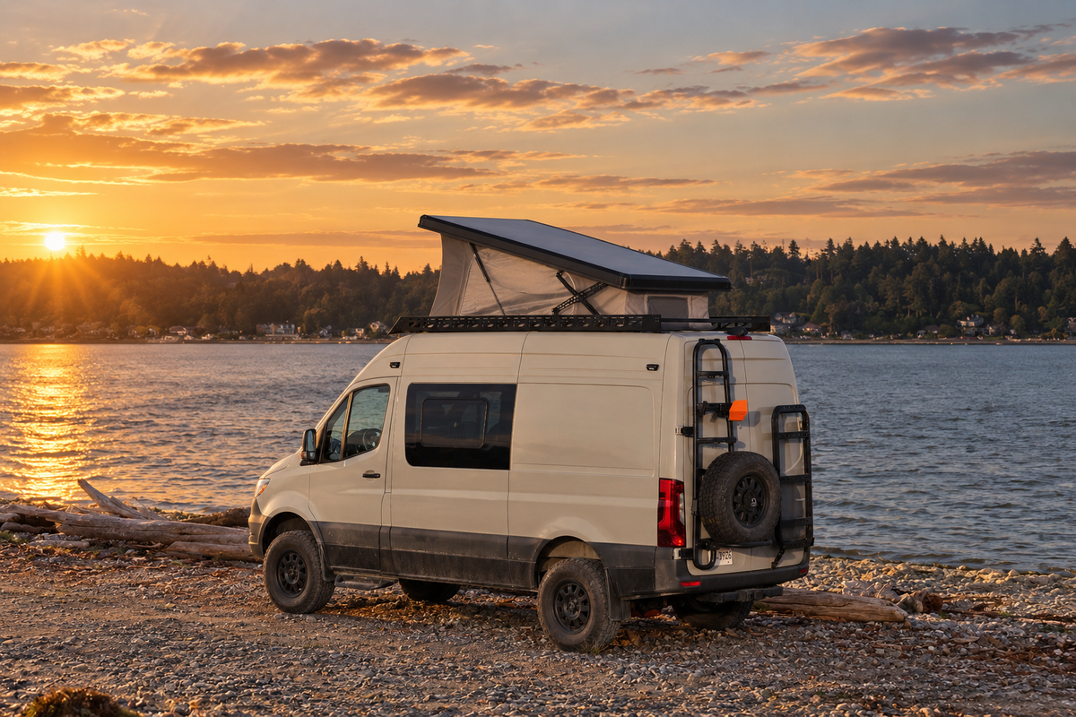 Sprinter Carbon Fiber Roof-Top Tent System