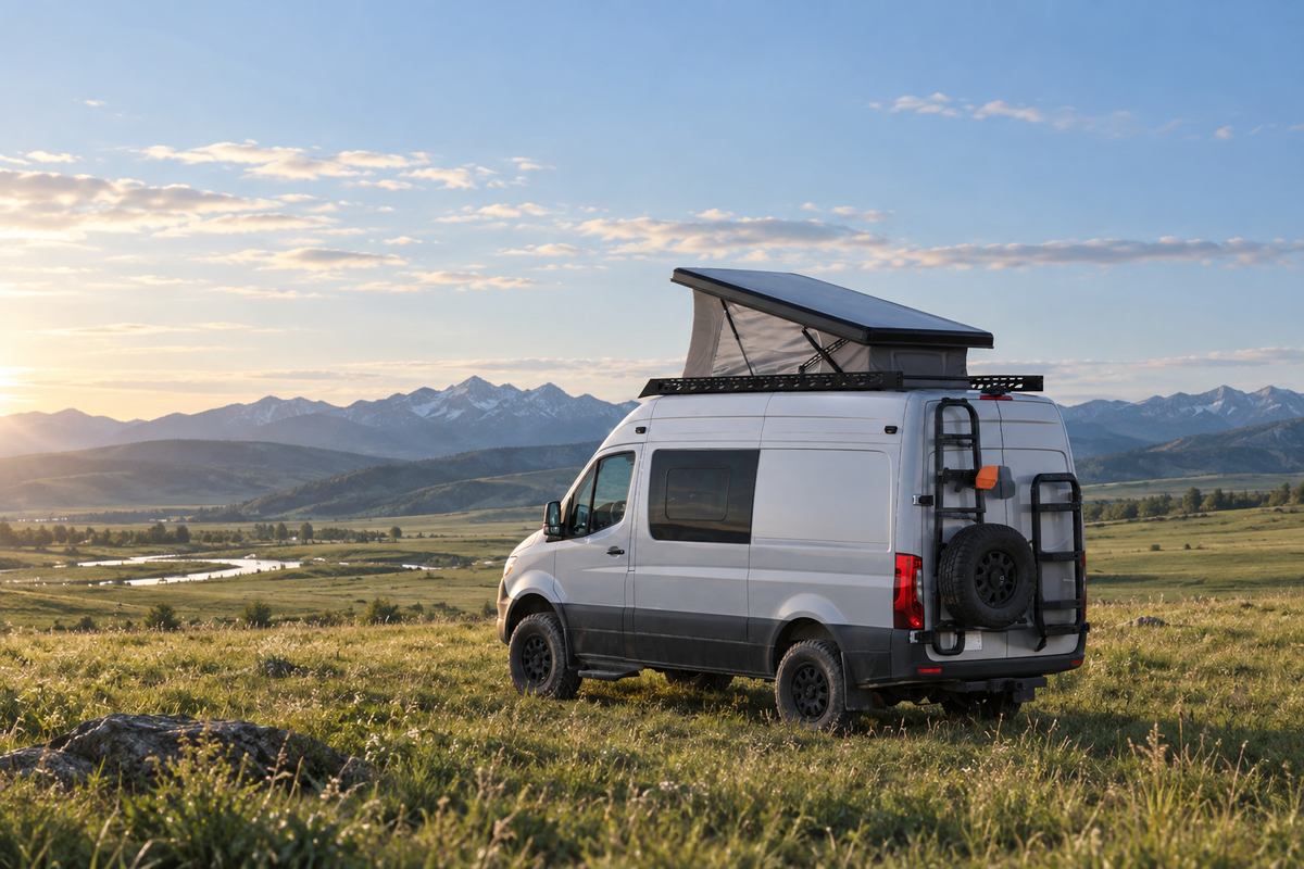 Sprinter Carbon Fiber Roof-Top Tent System