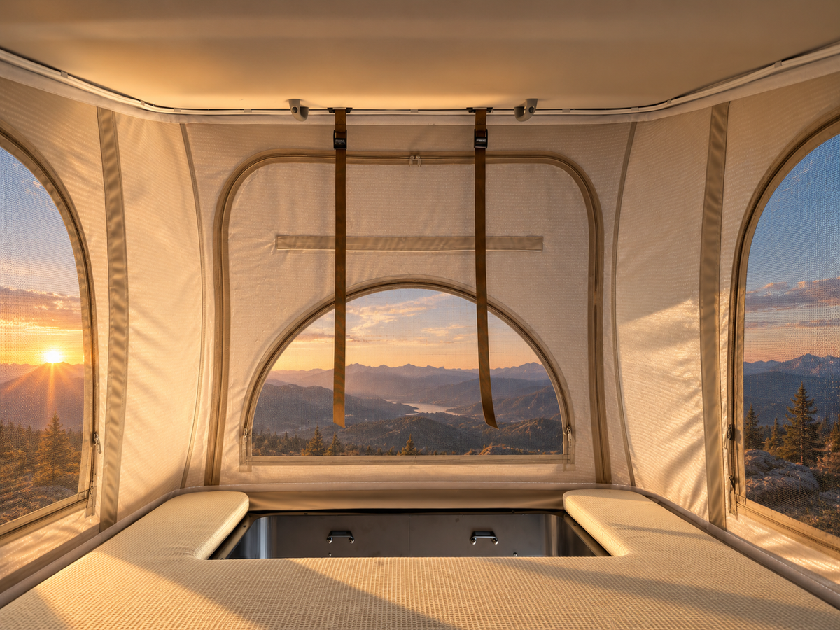 Sprinter Carbon Fiber Roof-Top Tent System