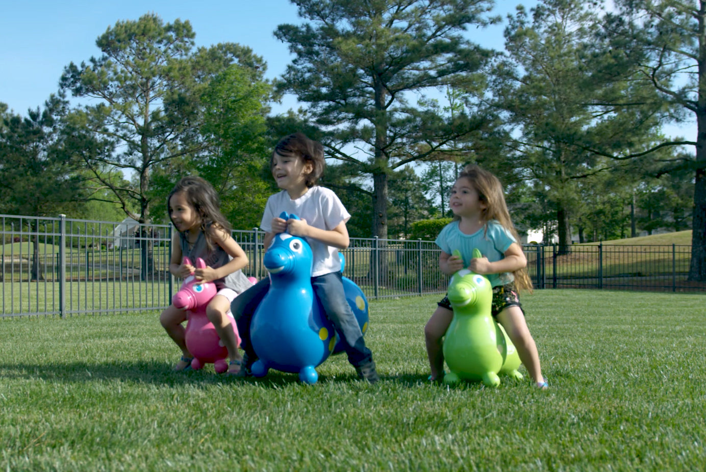 Rody MAX Blue Inflatable Bounce Horse With Pump