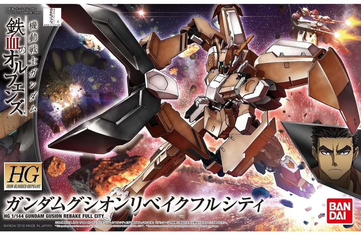 BANDAI Hobby Gundam IBO Gundam Gusion Rebake Full City HG 1/144 Model Kit