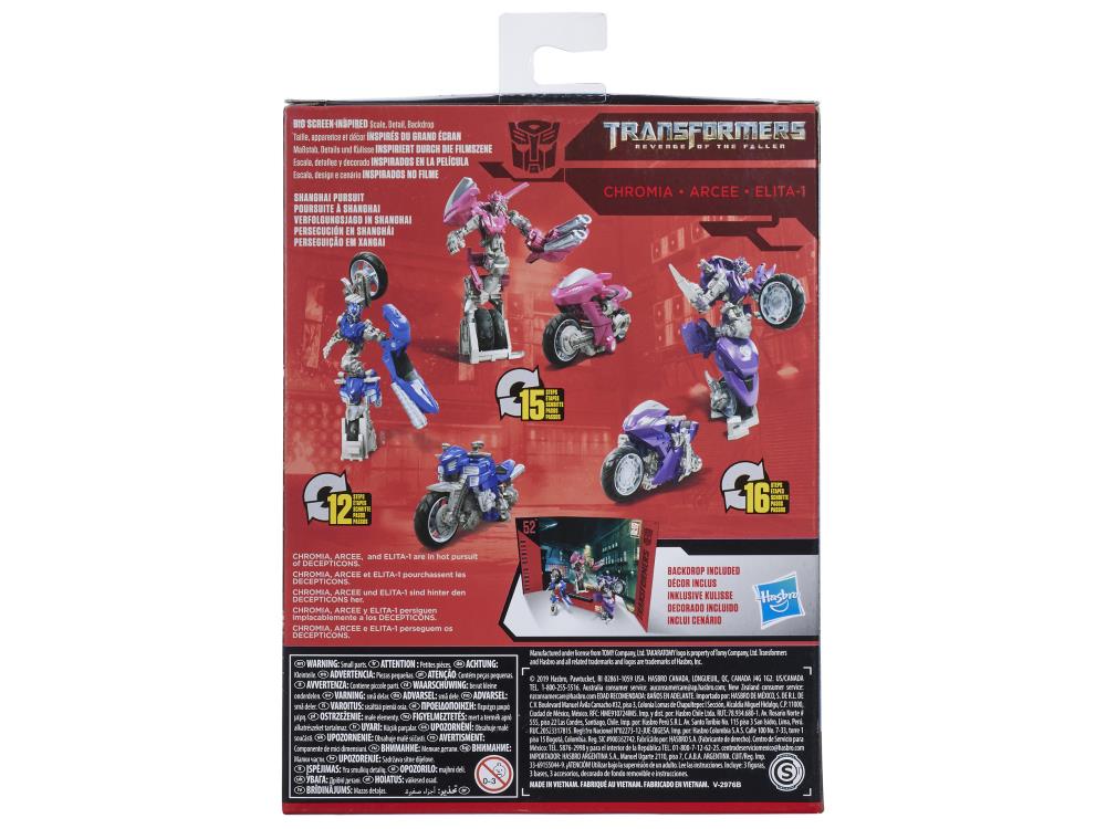 Transformers Studio Series 52 Deluxe Chromia, Arcee, and Elita-1