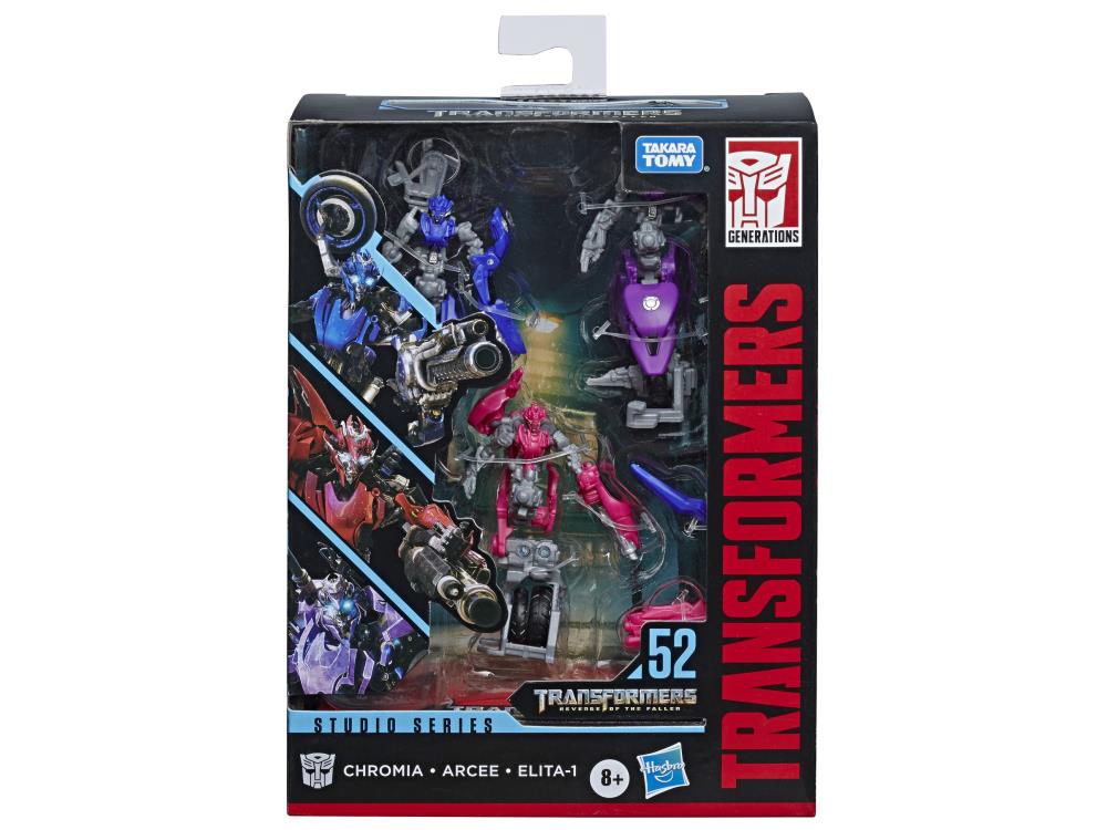 Transformers Studio Series 52 Deluxe Chromia, Arcee, and Elita-1