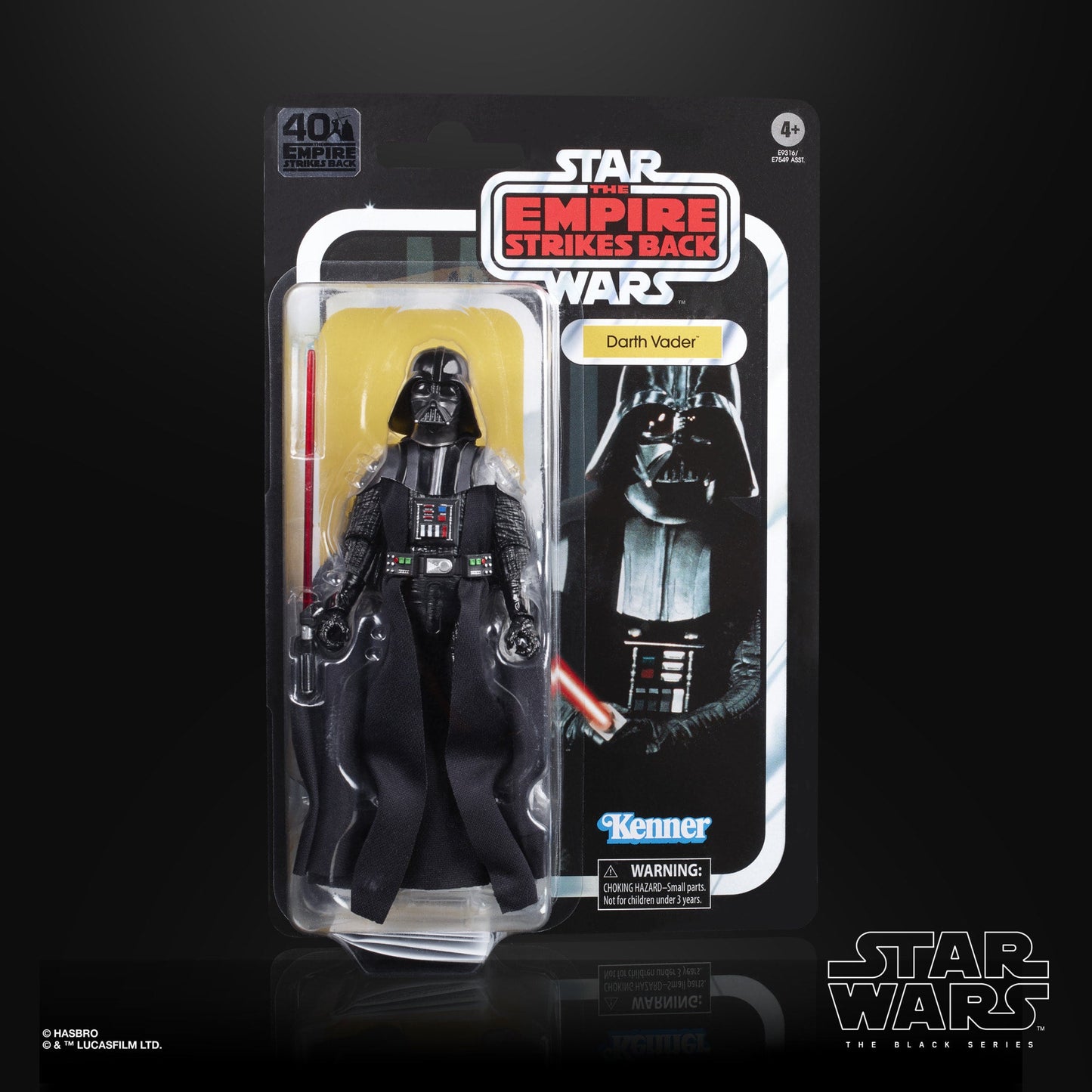 Star Wars The Black Series Darth Vader 6-Inch Scale Star Wars: The Empire Strikes Back 40th Anniversary Collectible Figure,