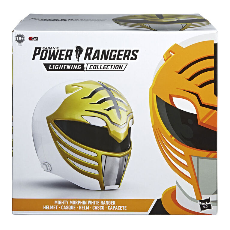 Power Rangers - Lightning Collection Mighty Morphin White Ranger Premium Collector Helmet
