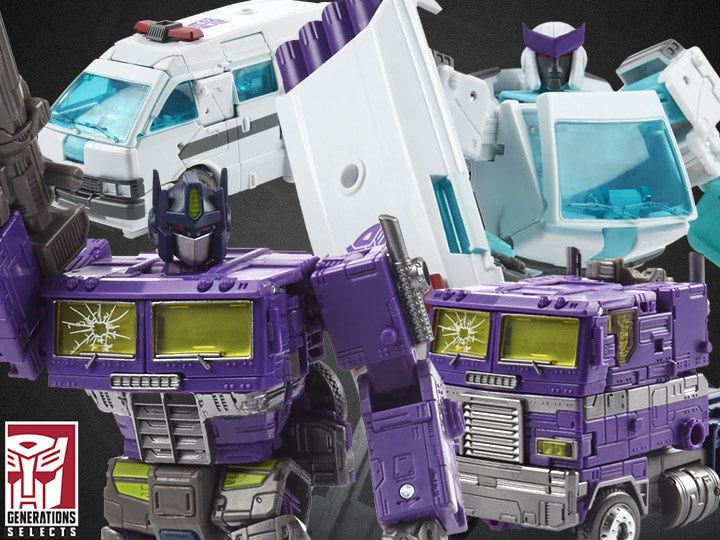 Transformers Generations Selects WFC-GS17 Shattered Glass Ratchet and Optimus Prime - Reissue