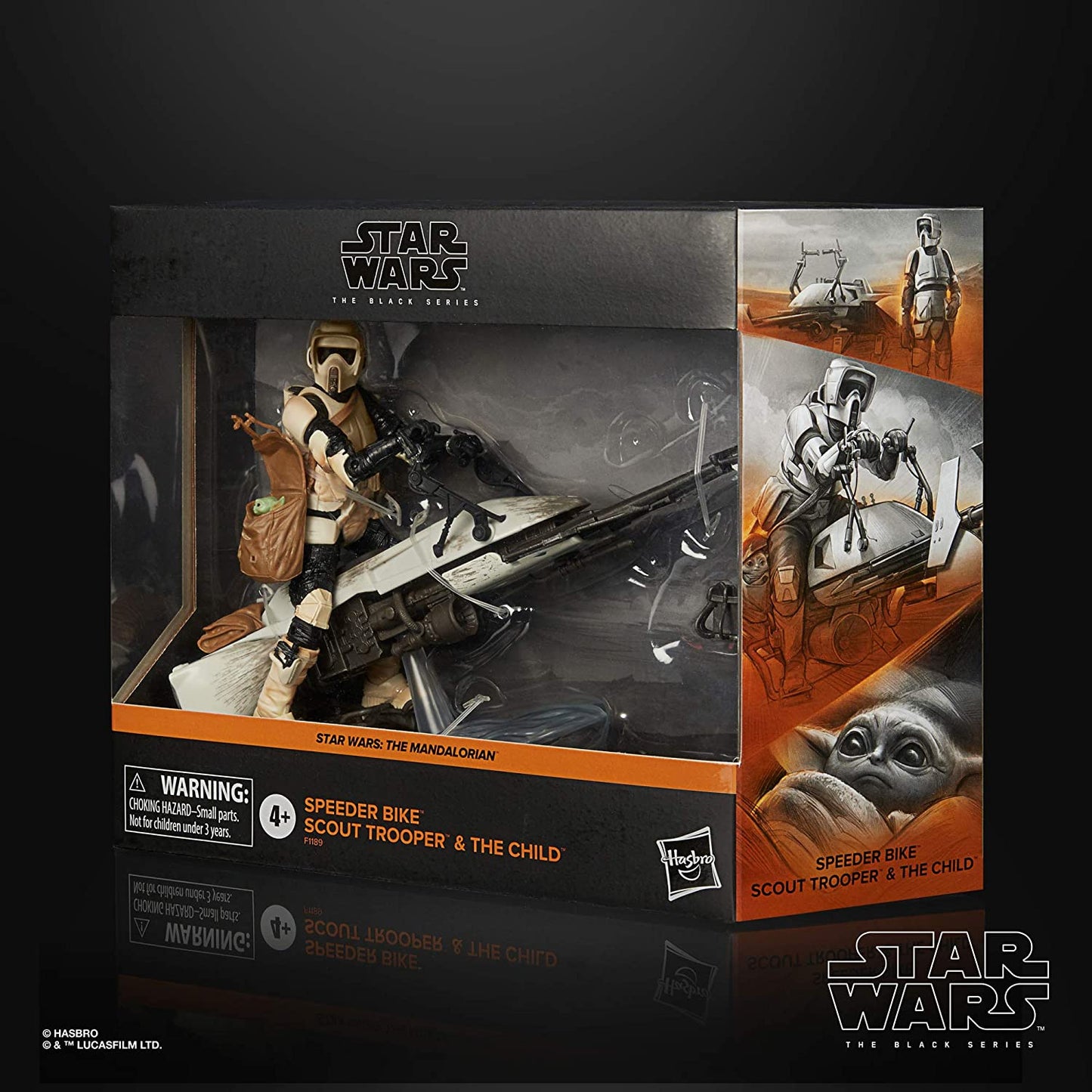 Star Wars The Black Series Speeder Bike Scout Trooper and The Child Toys  The Mandalorian (Amazon Exclusive)
