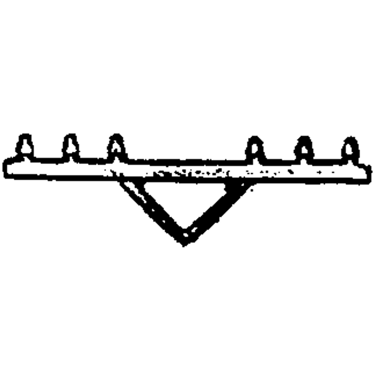 Scale Structures Ltd. #2393 HO Utility Pole Crossarms & Brace (No Poles) 8 Pieces NIB