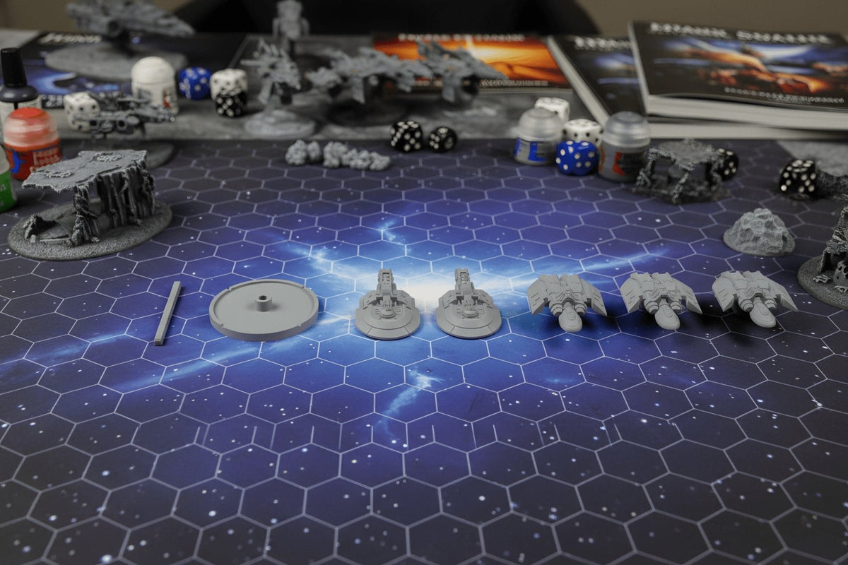 Sci-Fi Destroyer Squadron – 4-Ship Wolfpack Fleet