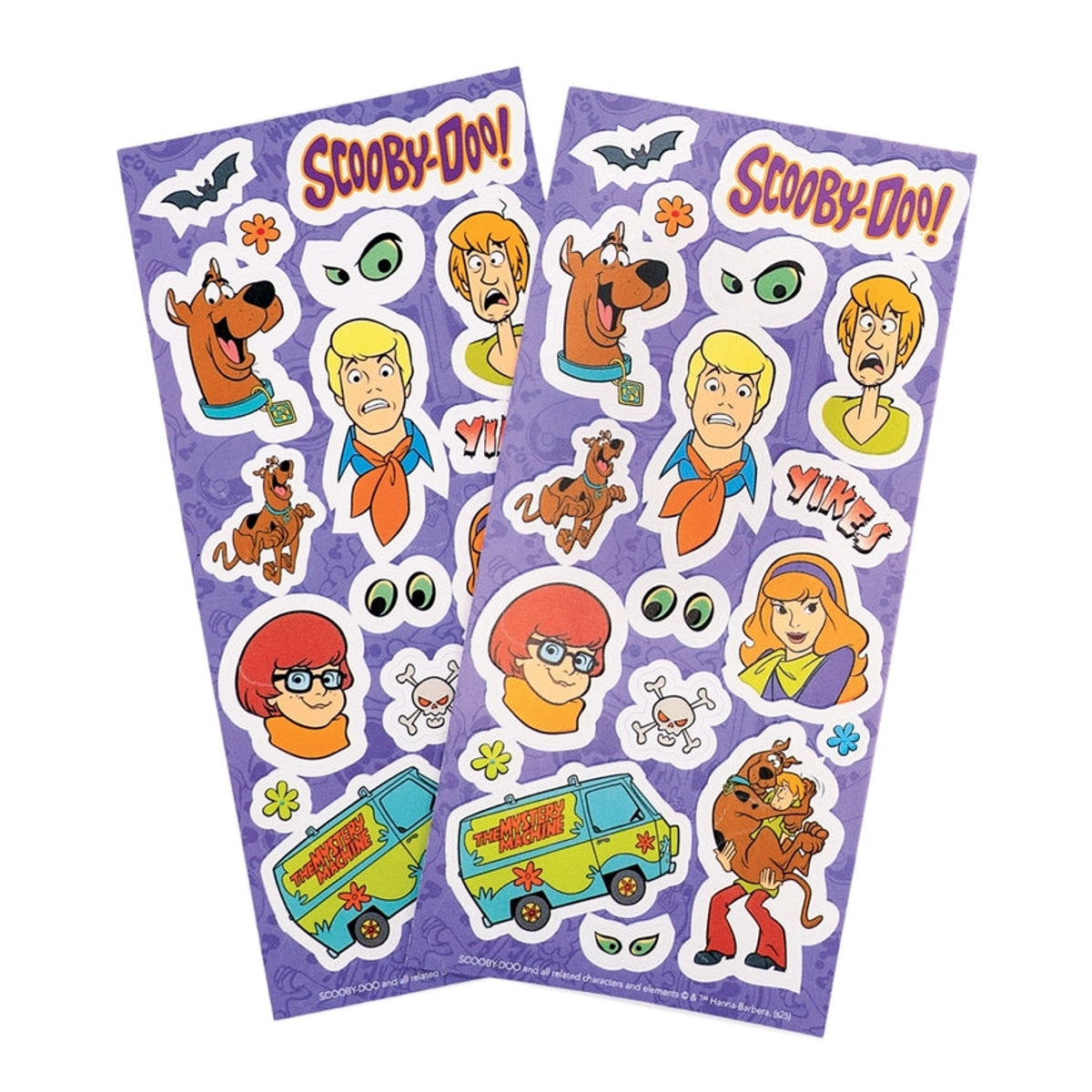 Scooby Doo Glow in the Dark Stickers - 2 sheets