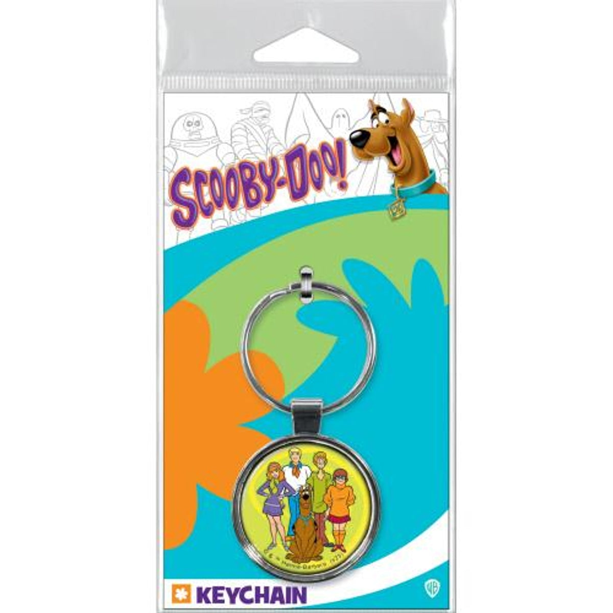 Scooby Doo Group on Green Keychain