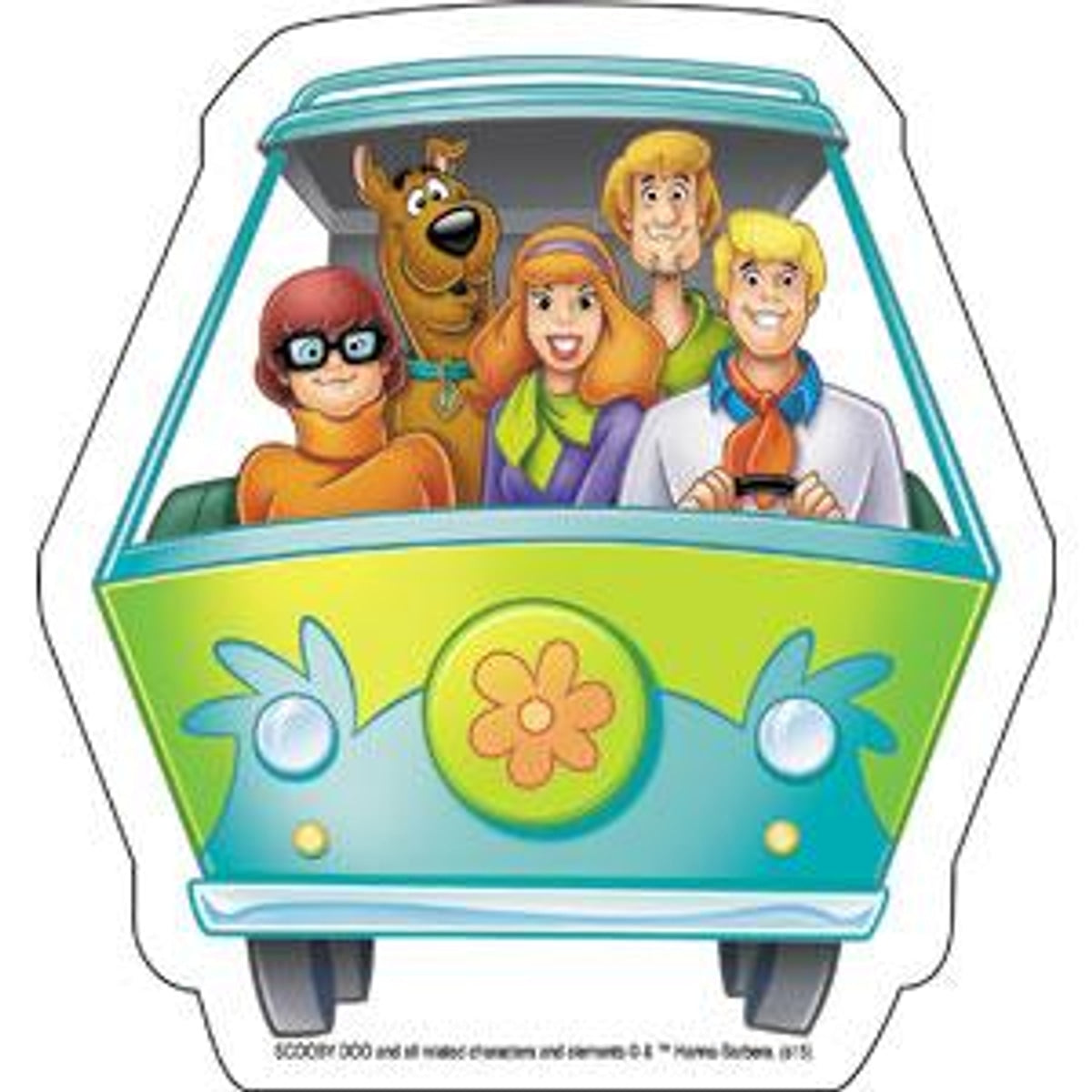 Scooby Doo Mystery Machine 4.5"x4.8" Sticker