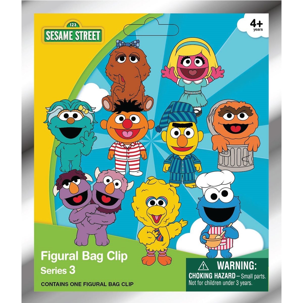 Sesame Street Series 3 Mystery 3D Foam Bag Clip