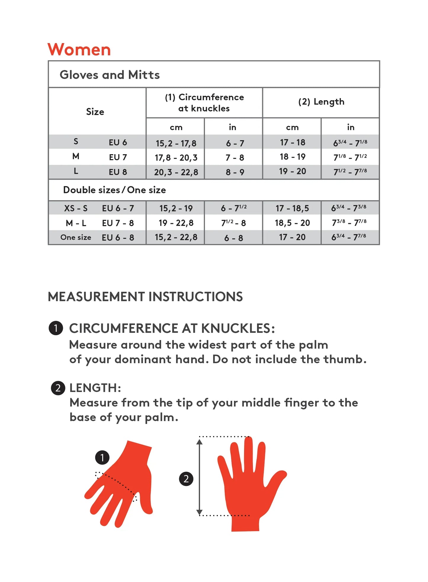 Kombi Women's The First Tracker Goose Down Leather Mitts