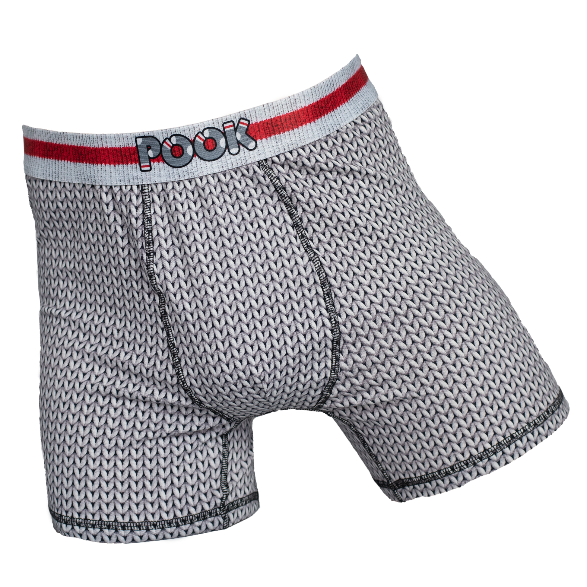 Pook Men's Boxers (3 PACK) - Black, Moose, Grey Pook