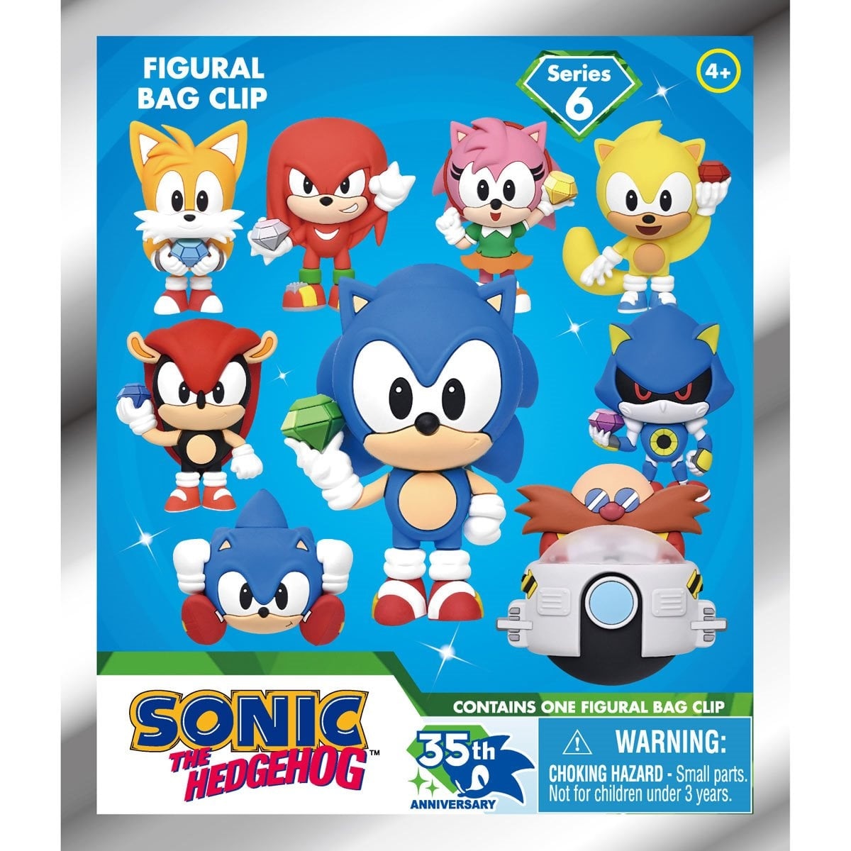 Sonic the Hedgehog 35th Anniversary Series 6 Mystery 3D Foam Bag Clip