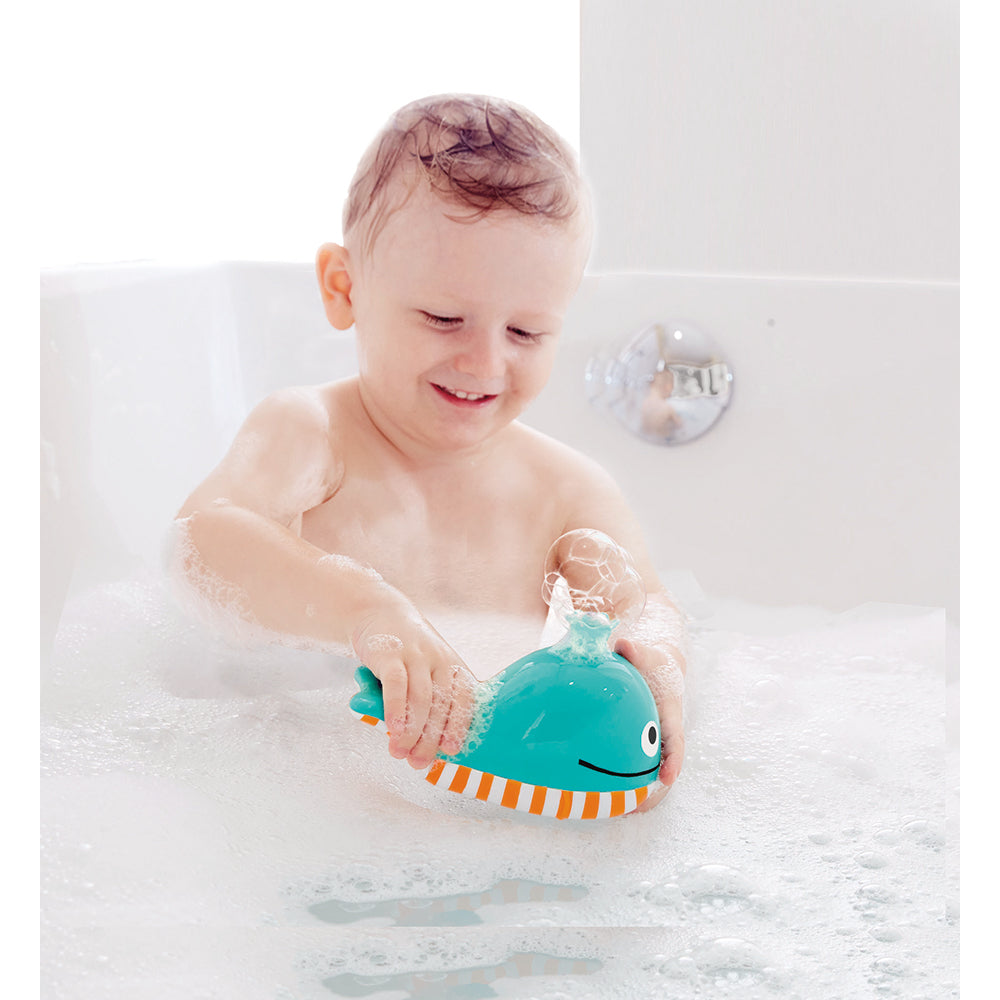 Hape Bubble Blowing Whale Bath Toy – Colorful Fun for Toddlers