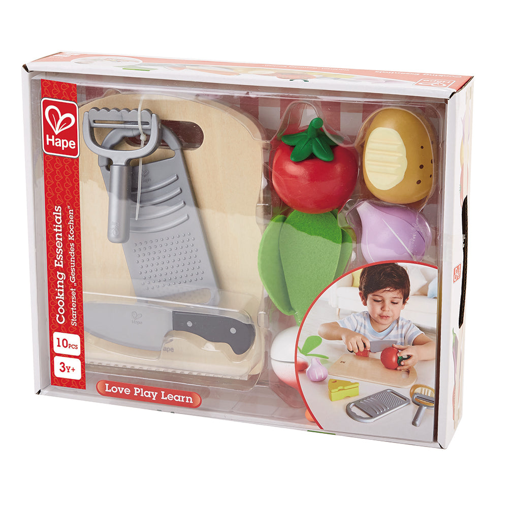 Hape Cooking Essentials Toy Set with Realistic Kitchen Tools