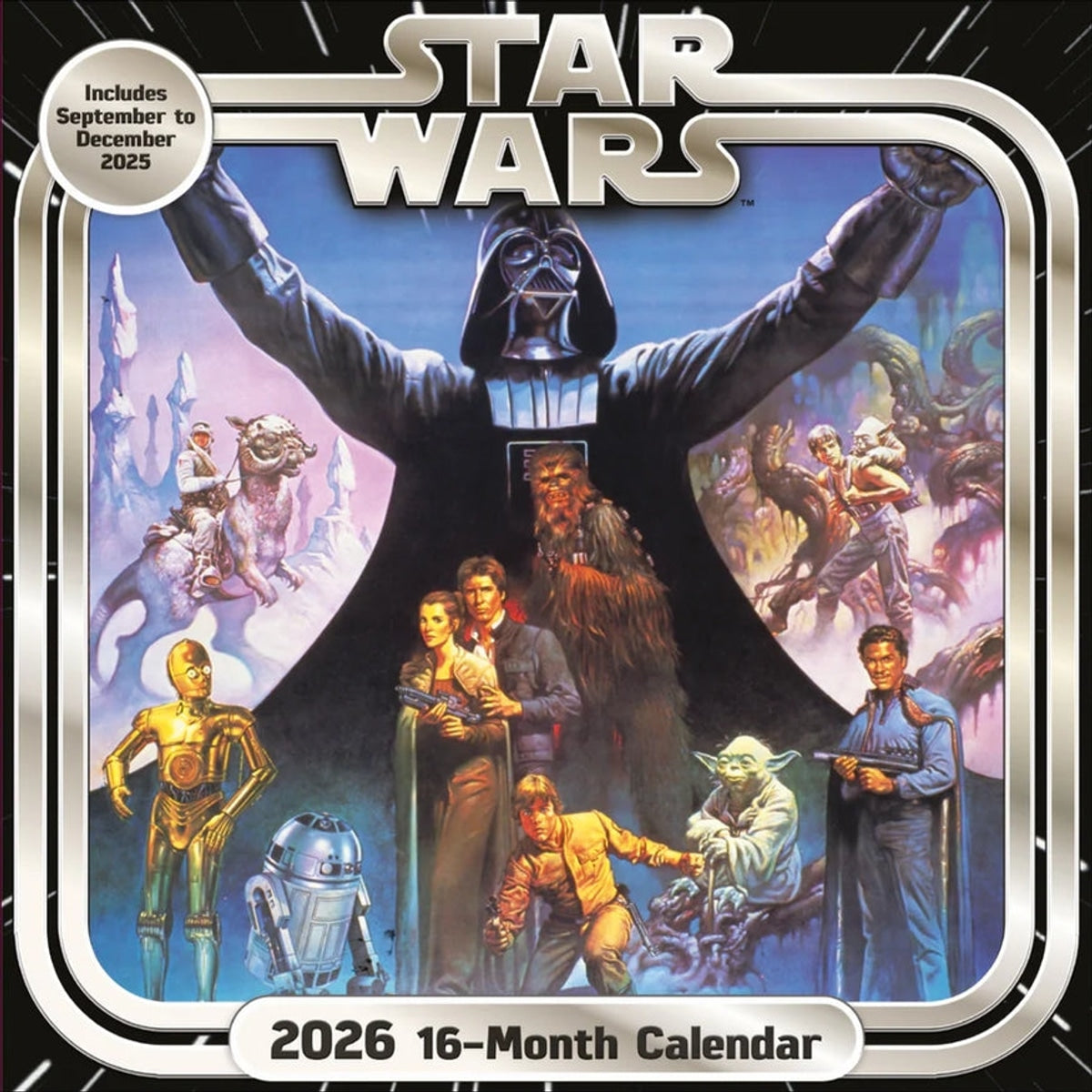 Star Wars (Classic) Official 2026 Square Calendar