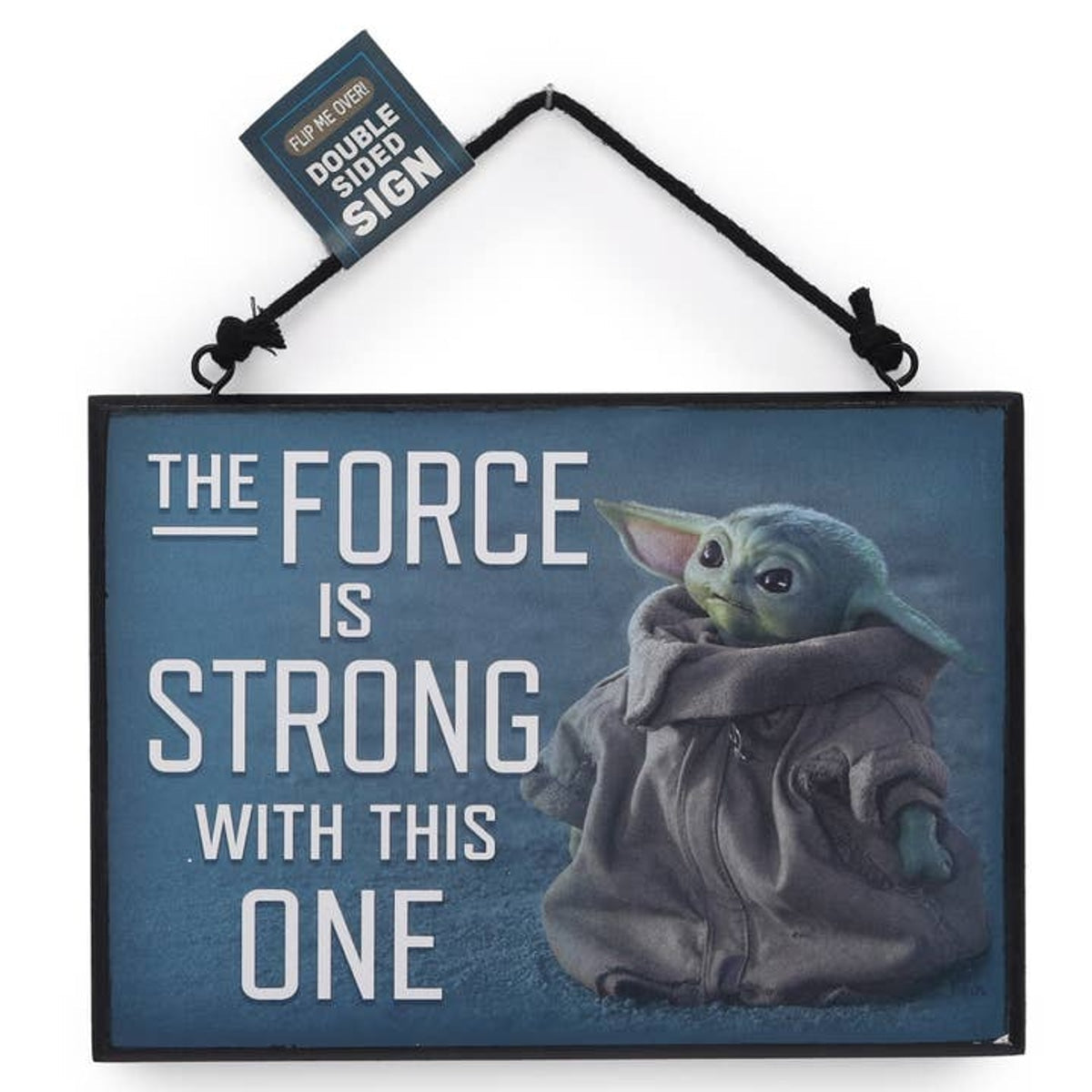 Star Wars The Mandalorian - Grogu Double Sided Hanging Wood Sign