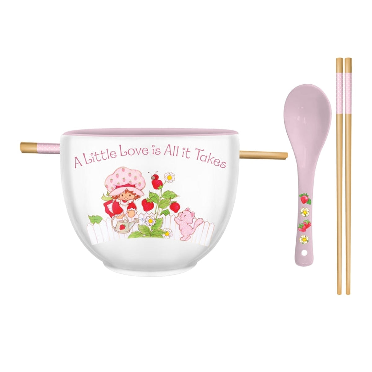 Strawberry Shortcake "A Little Love" 20oz Ceramic Ramen Bowl