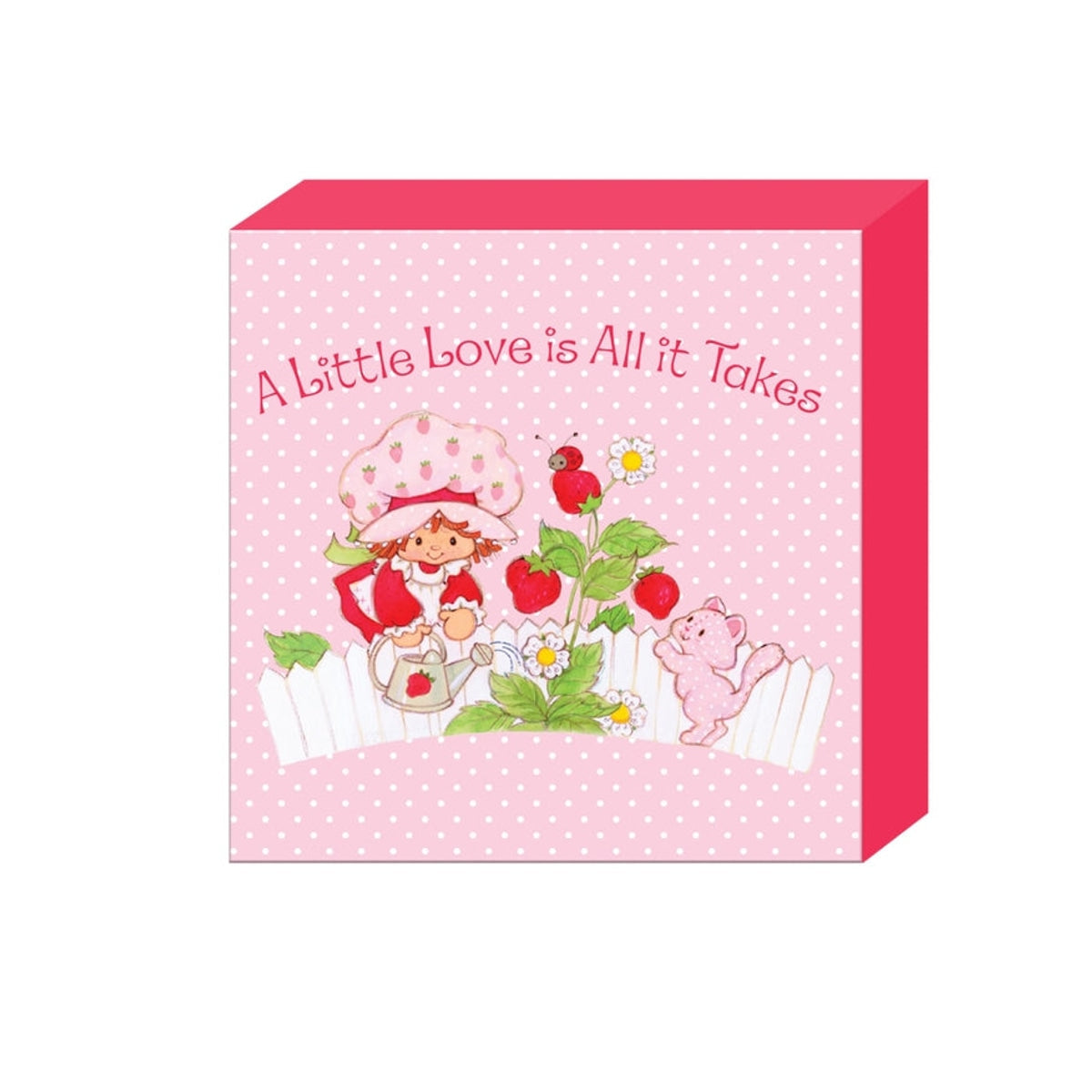 Strawberry Shortcake A Little Love 6"x6"x1.5" Box Wall Sign