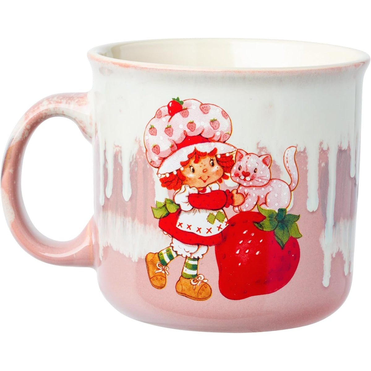 Strawberry Shortcake Vintage with Cat and Berry 20oz Ceramic Camper Mug