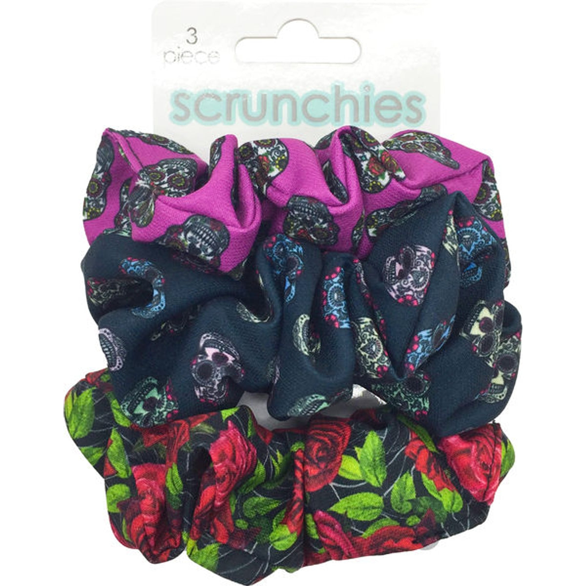 Sugar Skull 3pk Scrunchies