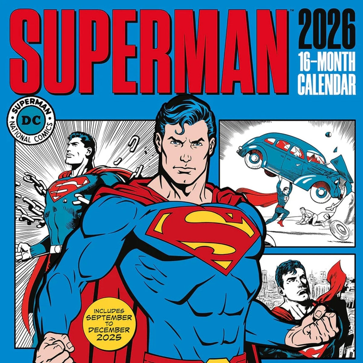 Superman Official 2026 Square Calendar