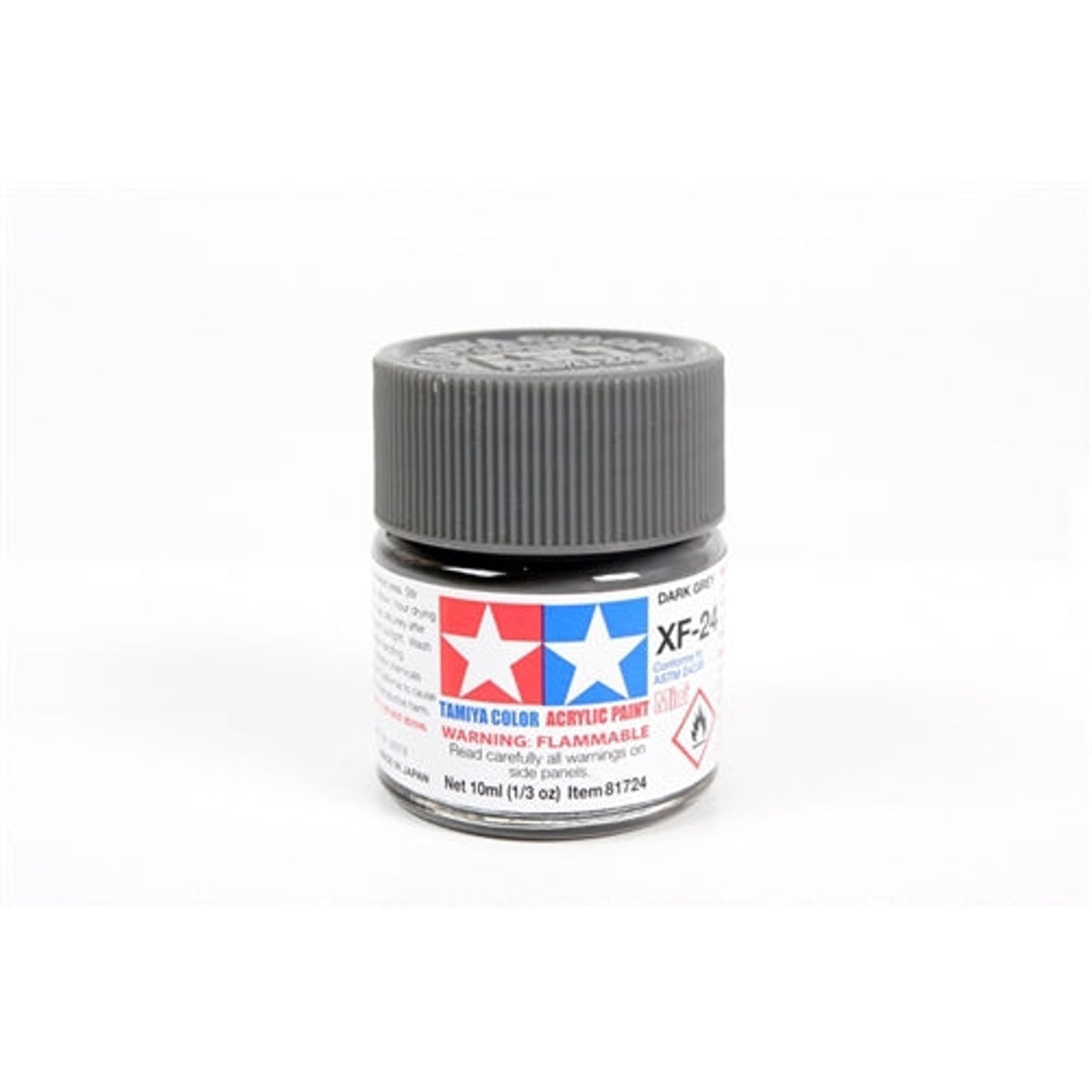 Tamiya Acrylic XF-24 Flat Dark Grey Mini Bottle 10mL (1/3oz)
