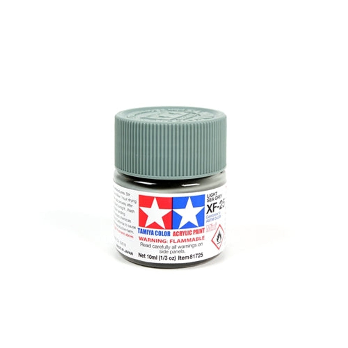 Tamiya Acrylic XF-25 Flat Light Sea Gray Mini Bottle 10mL (1/3oz)