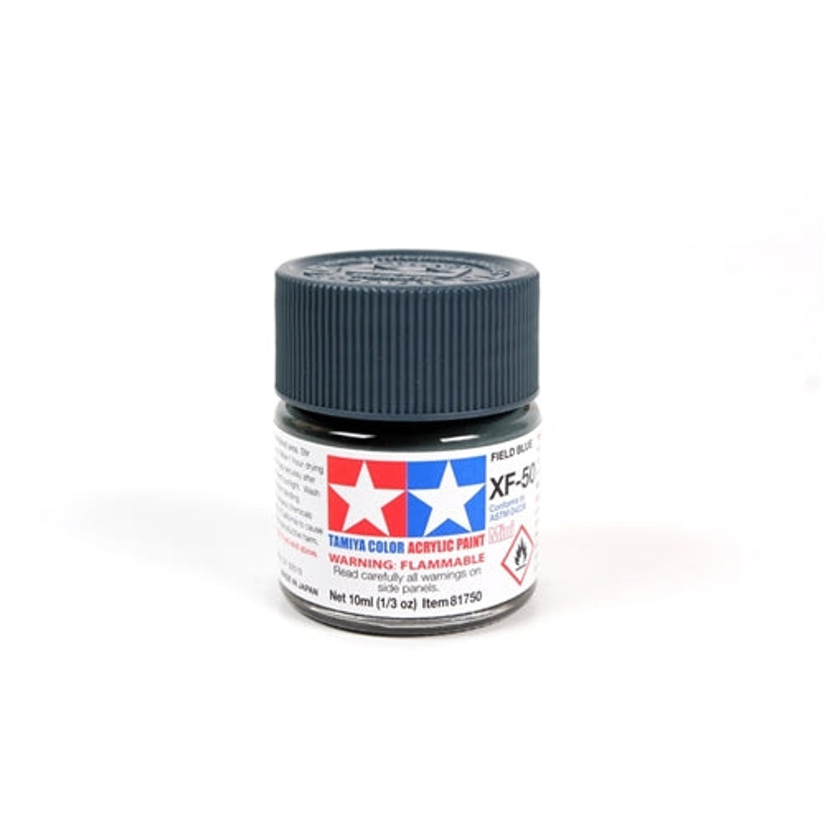 Tamiya Acrylic XF-50 Flat Field Blue Mini Bottle 10mL (1/3oz) NIB