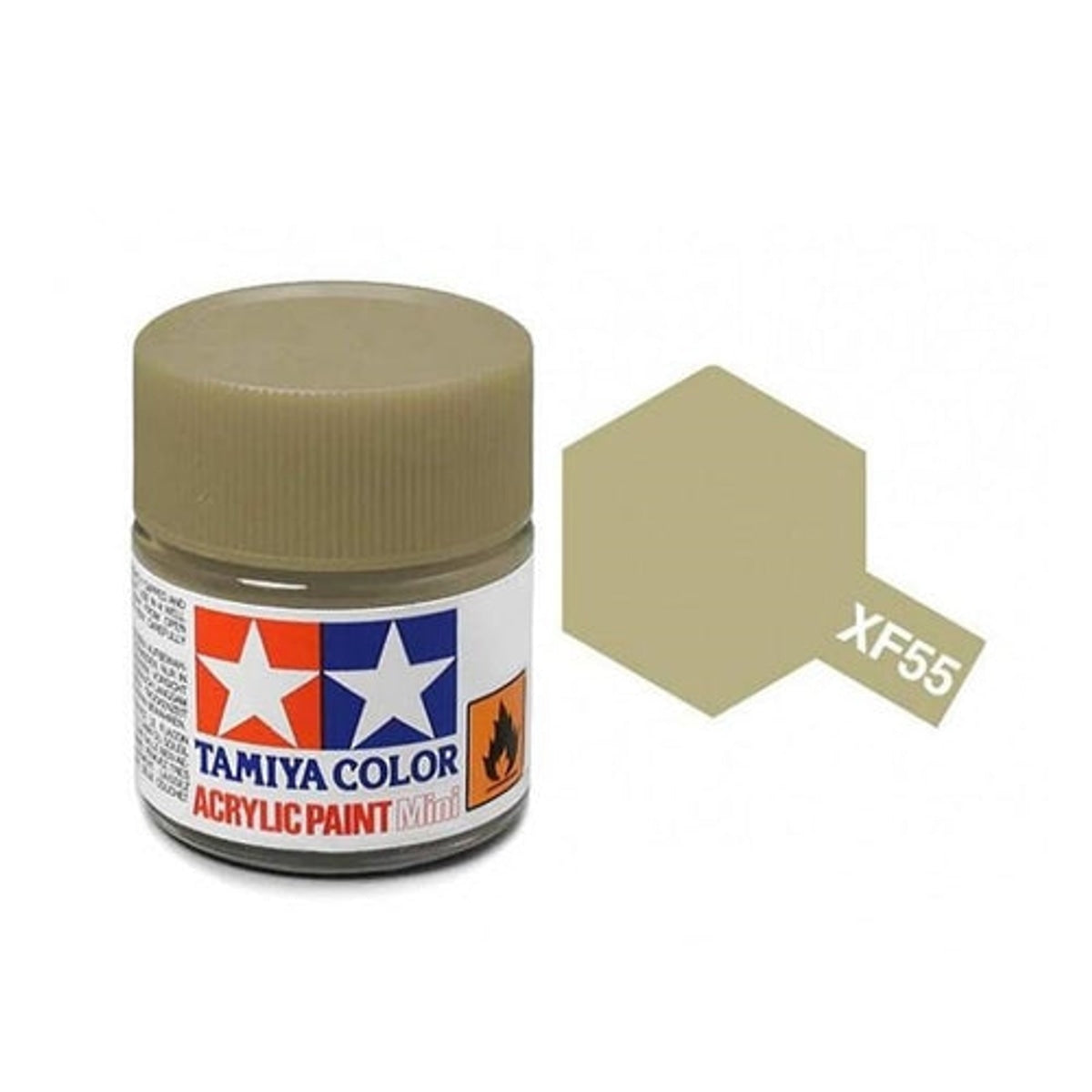 Tamiya Acrylic XF-55 Deck Tan Mini Bottle 10mL (1/3oz)