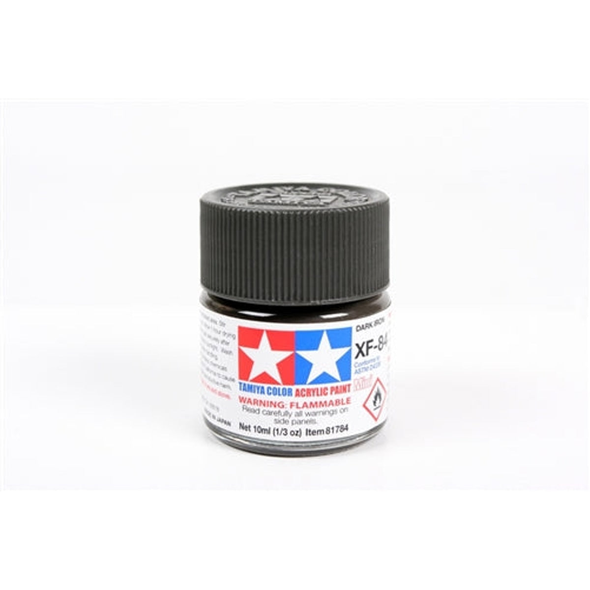 Tamiya Acrylic XF-84 Flat Dark Iron Mini Bottle 10mL (1/3oz)