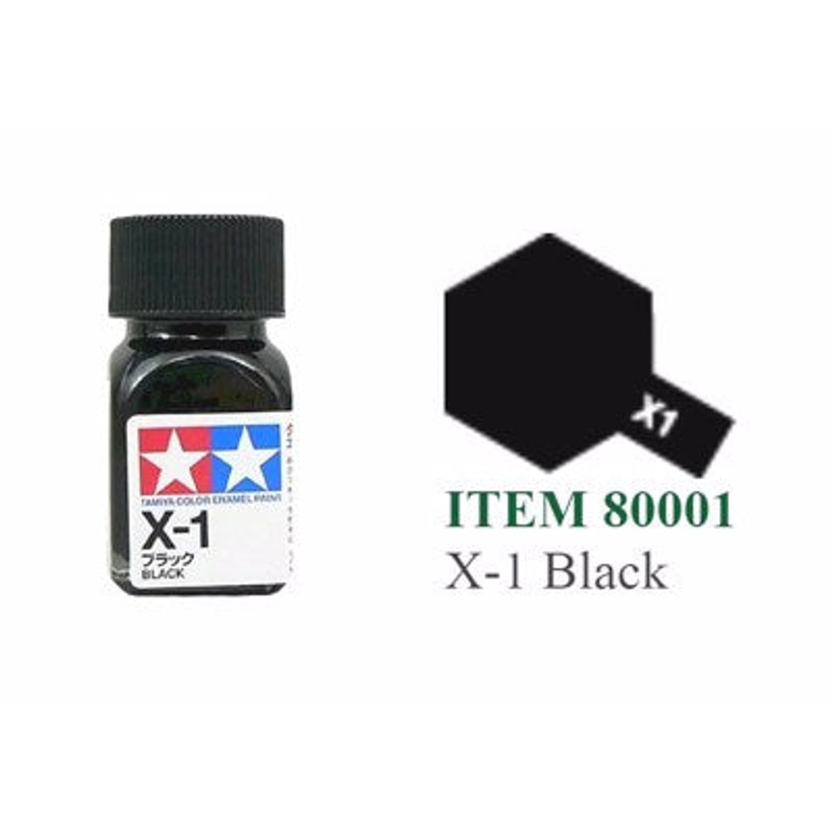 Tamiya Enamel EX-1 Gloss Black Mini Bottle 10mL (1/3oz)