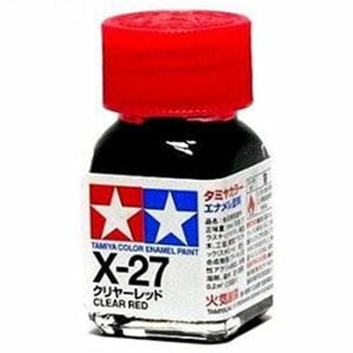 Tamiya Enamel EX-27 Clear Red Mini Bottle 10mL (1/3oz)