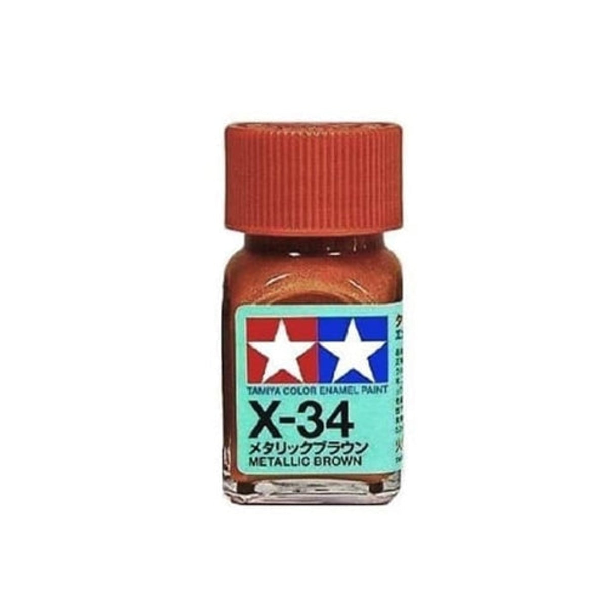 Tamiya Enamel EX-34 Metallic Brown Mini Bottle 10mL (1/3oz)