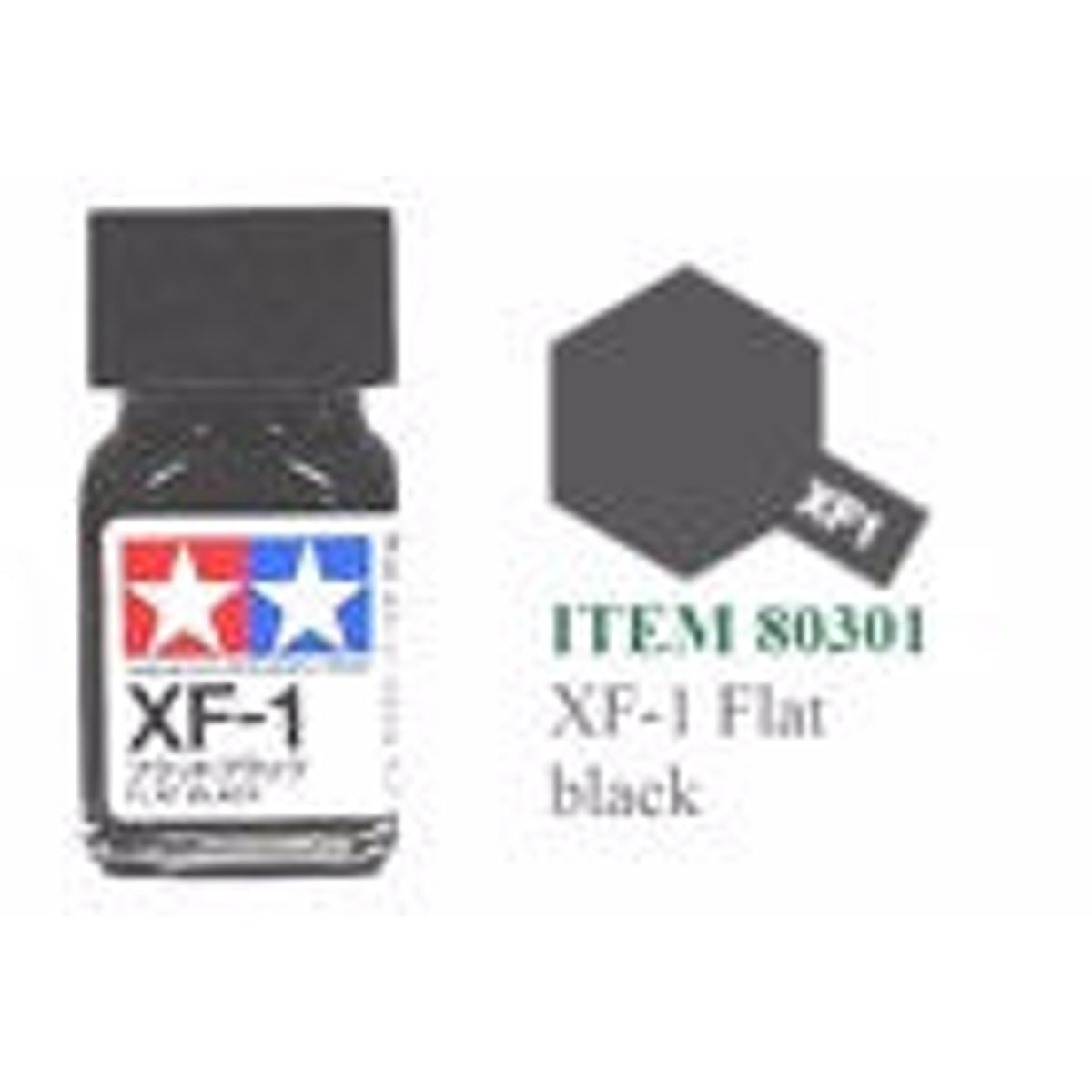 Tamiya Enamel EXF-1 Flat Black Mini Bottle 10mL (1/3oz)