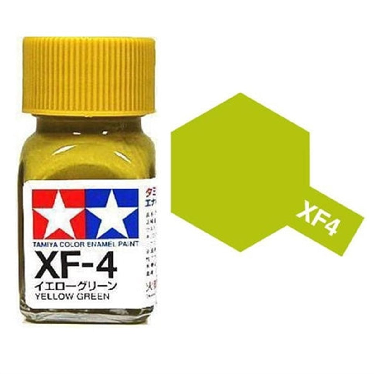 Tamiya Enamel EXF-4 Flat Yellow Green Mini Bottle 10mL (1/3oz)
