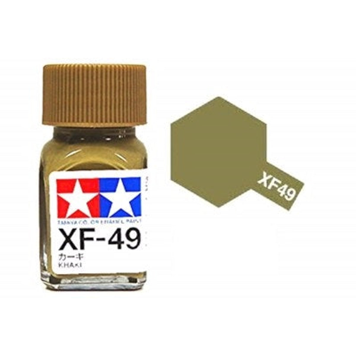 Tamiya Enamel EXF-49 Flat Khaki Mini Bottle 10mL (1/3oz)