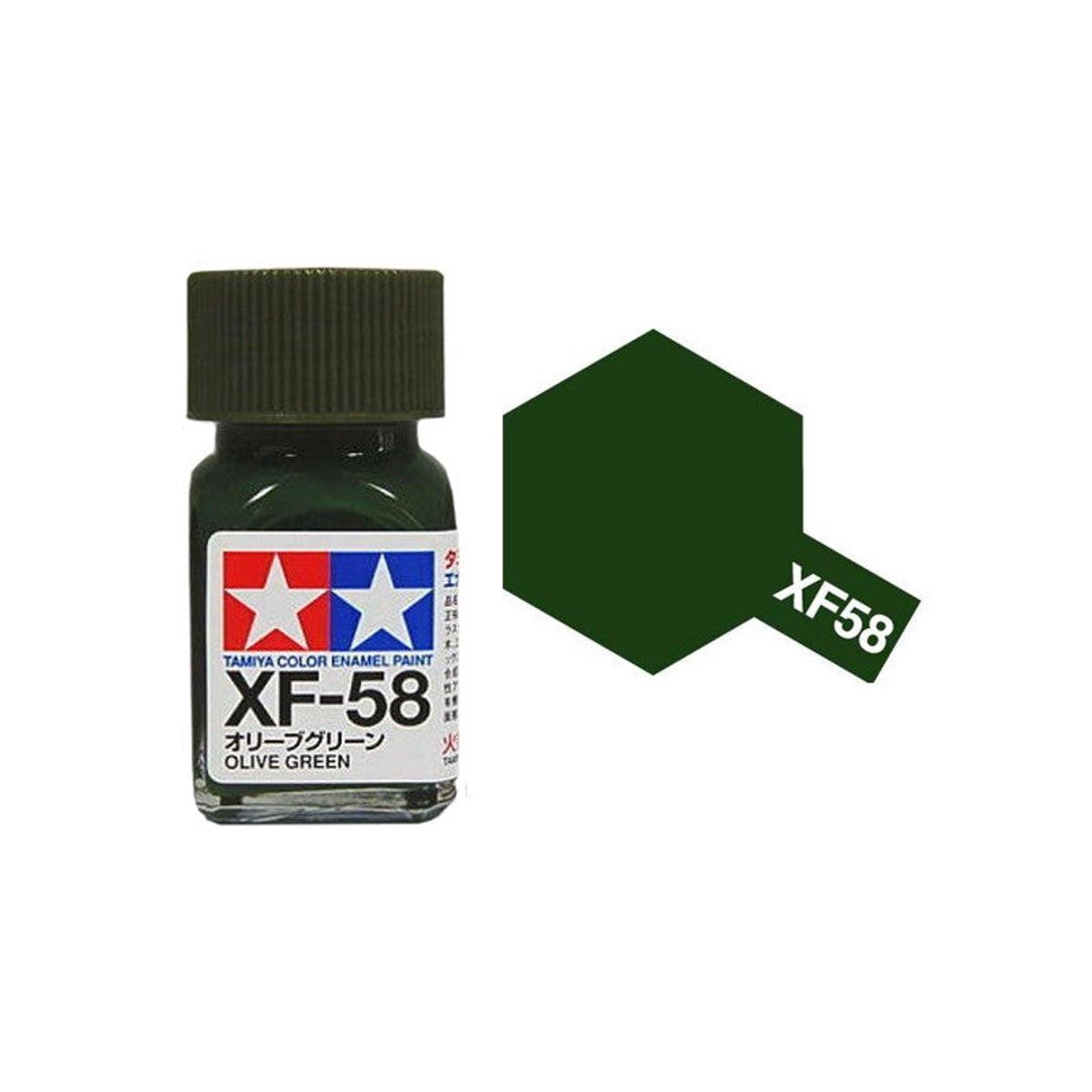 Tamiya Enamel EXF-58 Flat Olive Green Mini Bottle 10mL (1/3oz)