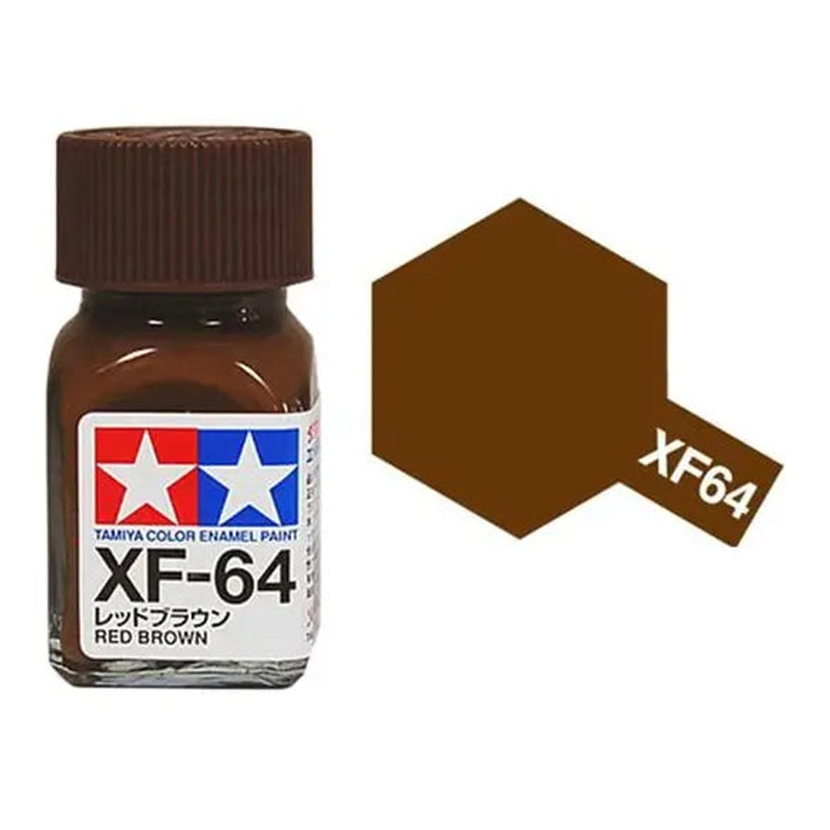 Tamiya Enamel EXF-64 Flat Red Brown Mini Bottle 10mL (1/3oz)