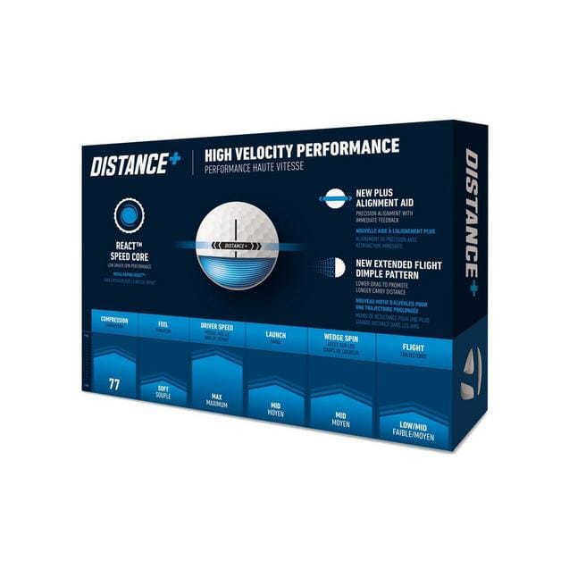 TaylorMade Distance+ White Golf Balls '25