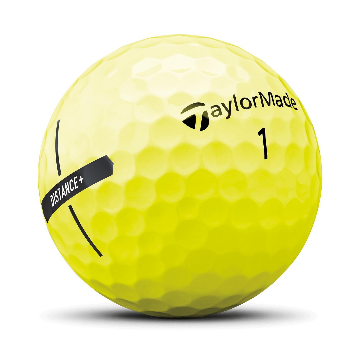 TaylorMade Distance+ Yellow Golf Balls