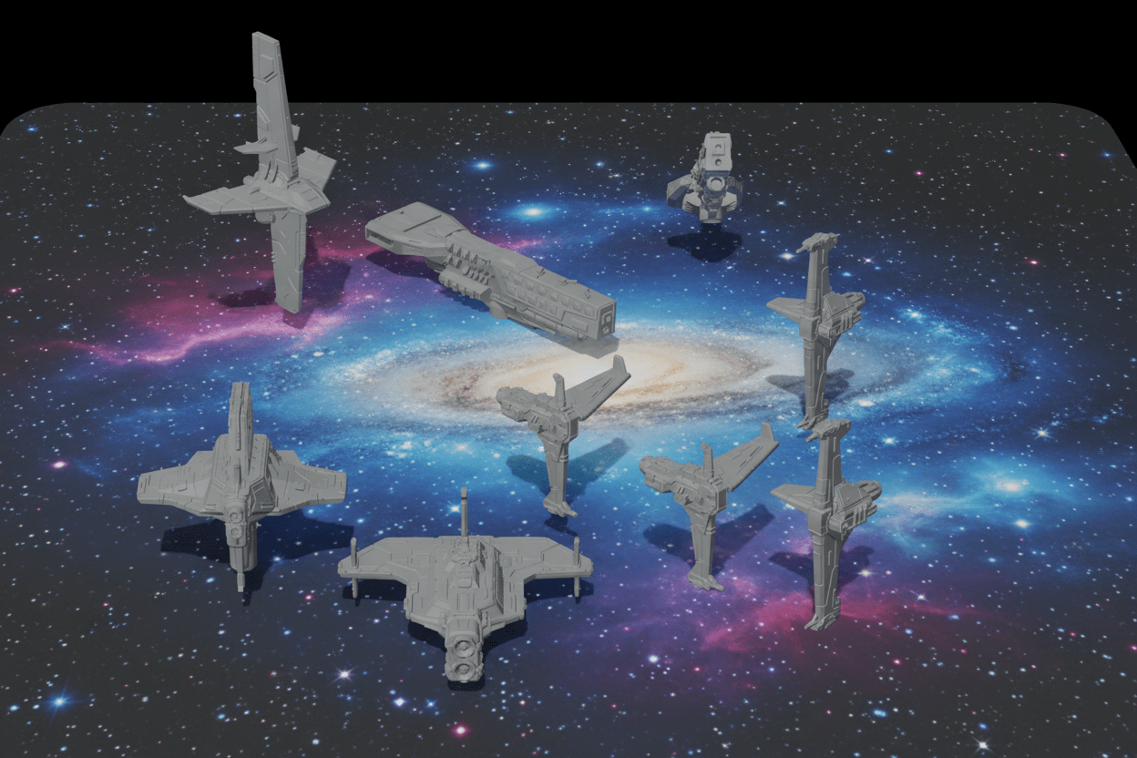Terra Union Alliance Battle Group – 1:128 Fleet (9 Ships)