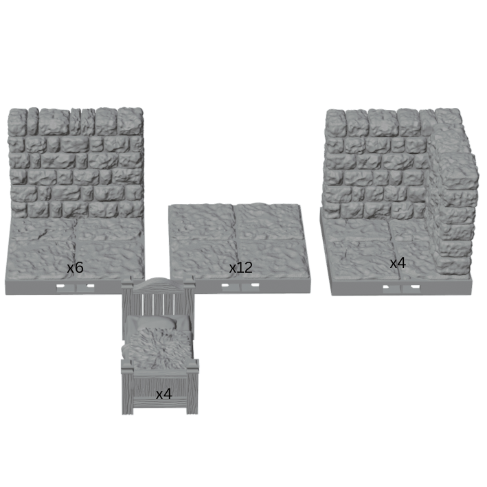 Barracks Bunk LED Room – Dragonlock 28mm Dungeon Terrain