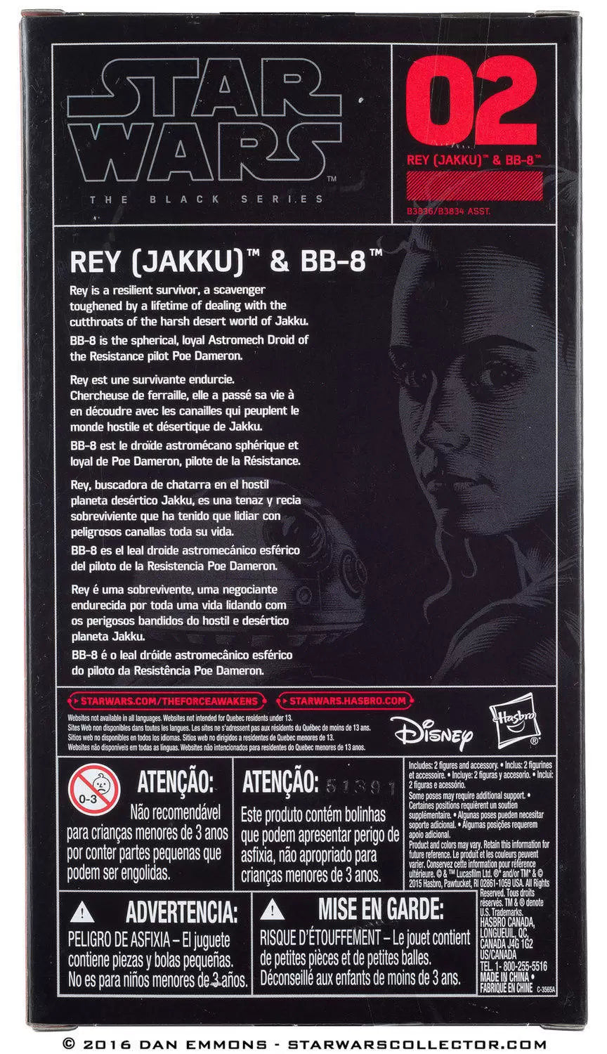 star wars the black series Rey & BB-8 ** Return/damaged box**
