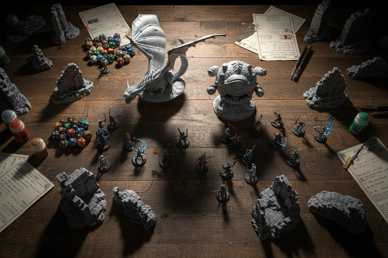 28mm Great Dragon & Eye Tyrant – Boss Monster Bundle