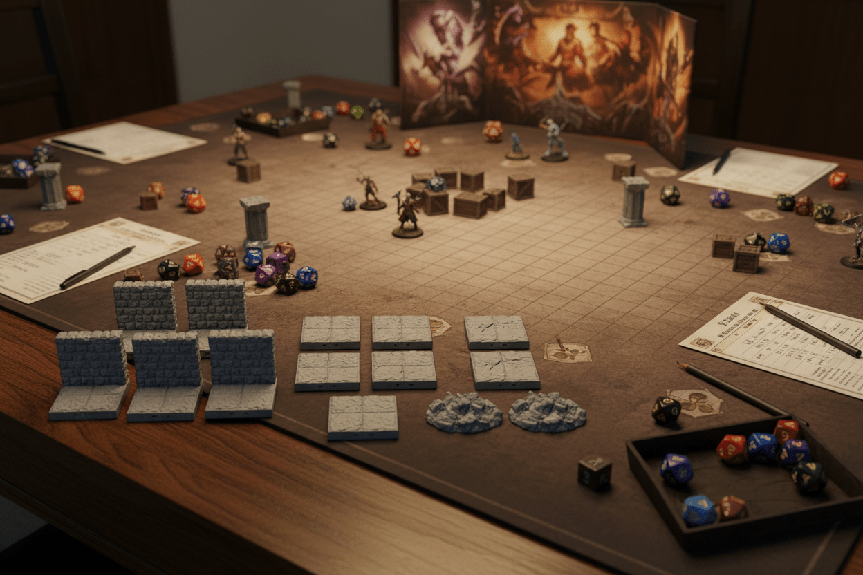 Caved-In Hall Rubble Corridor | Dragonlock 28mm Terrain